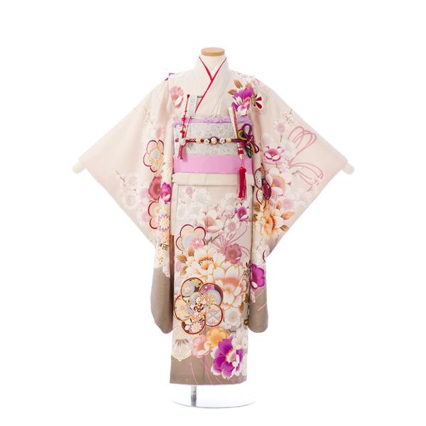 上質|日本製|115〜125cm|絵羽|七五三着物レンタルフルセット(ピンク系
