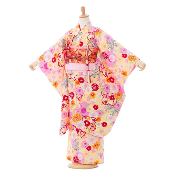 七五三 着物 7歳 フルセット 七五三7歳着物 七五三 レンタル 7歳 女の子 送料無料 簡単な着付け方マニュアル付 7 817 クリーム地 桜華 Hap7817 E きものレンタル Yahoo 店 通販 Yahoo ショッピング