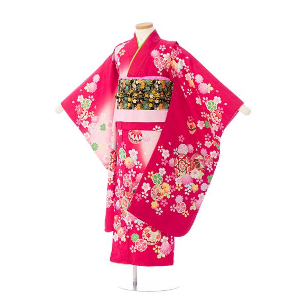 レンタル着物|7歳女の子|椿姫|110〜120cm|七五三着物レンタルフル