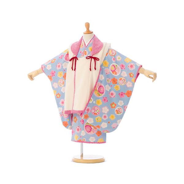 JAPAN STYLE｜七五三着物3歳 女の子(被布)フルセット（水色系