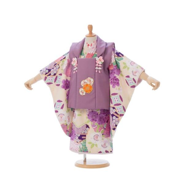 ハイクラス 被布|七五三着物3歳 女の子(被布)フルセット(クリーム系