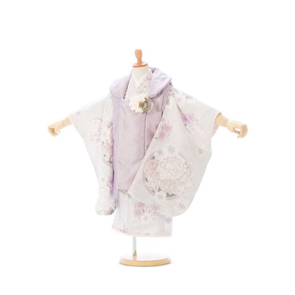 ぷちぷり|被布| 七五三着物3歳 女の子(被布)フルセット(グレー系