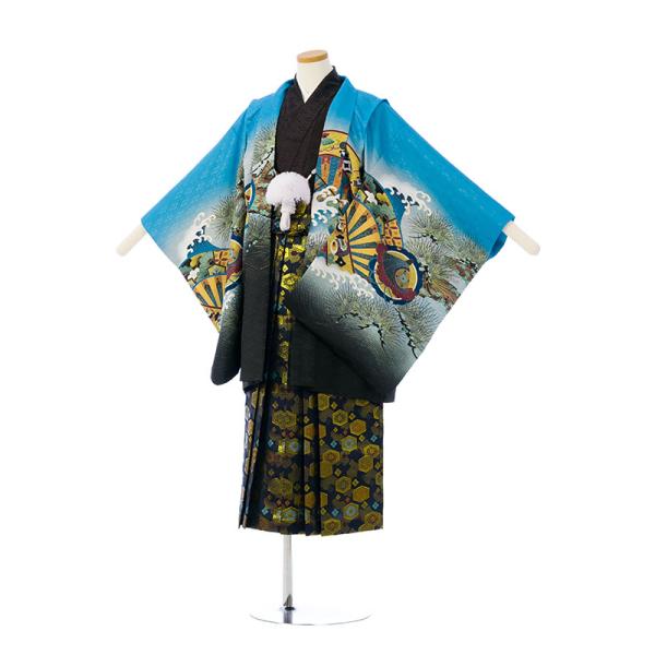 卒業式 袴レンタル 135〜140cm ジュニア着物 男の子 結婚式 卒業式 1/2成人式 着物レンタル 羽織袴 小学生 はかま HAQC160