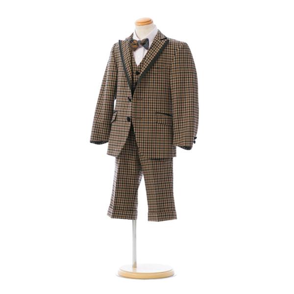 【5歳男の子　フォーマルスーツ】ブライダルメーカー国内トップを親会社にもつフォーマルメーカーの子供スーツ生地の品質　縫製の確かさと上品なフォルム入学式、卒業式などのフォーマルシーンに活躍します!美しいシルエットの上質な子供スーツです。クリー...