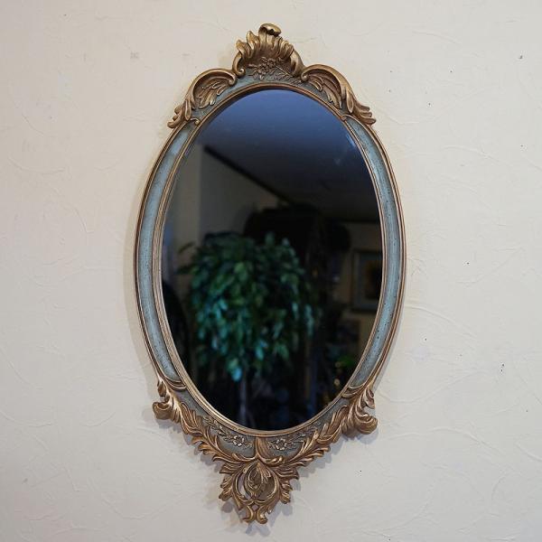 鏡 壁掛け アンティーク クラシック壁掛けミラー オーバル ゴールド 鏡 Mirror ミラー鏡 壁掛け アンティーク 壁掛け 鏡 ロココ クラシック 鏡 ミラー