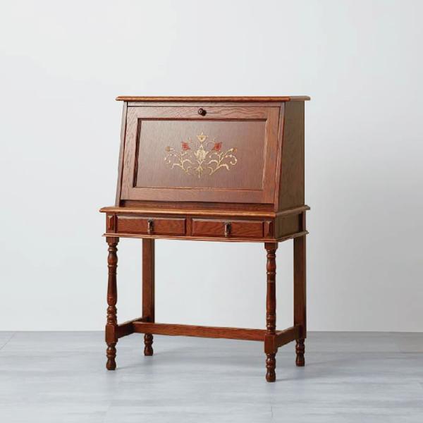 期間限定値下げ！ 三越家具 カントリーハウス ライティングデスク ビューロ 三越 カントリーハウス ライティングデスク (象嵌) CPT51 木部色 選べ