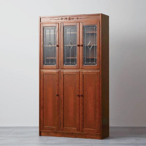 三越 カントリーハウス キャビネット3枚戸 CDB22 木部色 上部扉 選べ