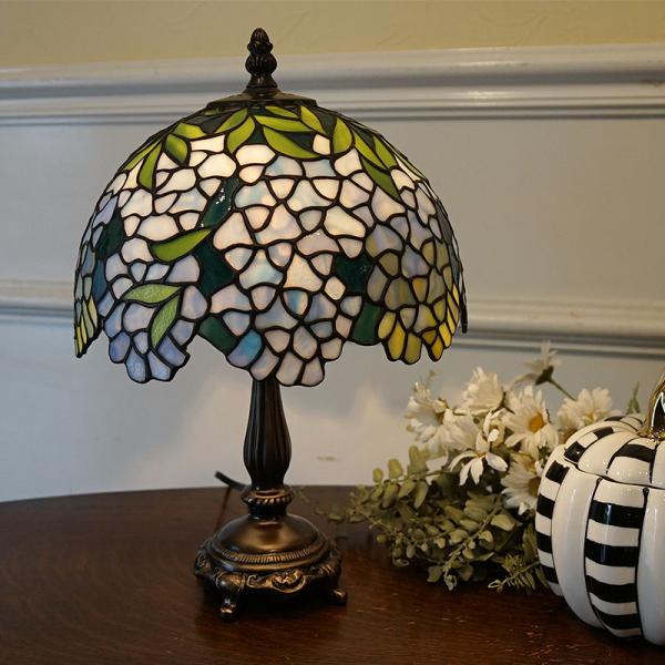 ピンクの藤 ステンドグラス ランプ e-kirakukan_0320270