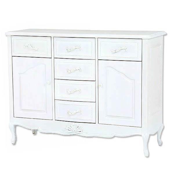 PT 輸入家具 HAMPTON ハンプトン 白家具 キャビネット サイドボード 開