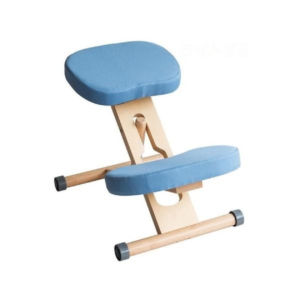 プロポーションチェア ライトナチュラル脚ライトブルー 組立式 キャスター付き 補助クッション別売 [613088241] CH-N88W-NTLBL 宮武製作所 メーカー直送