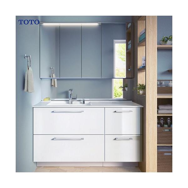 洗面化粧台 エスクア ESCUA TOTO [escua05] 間口1300 木製三面鏡