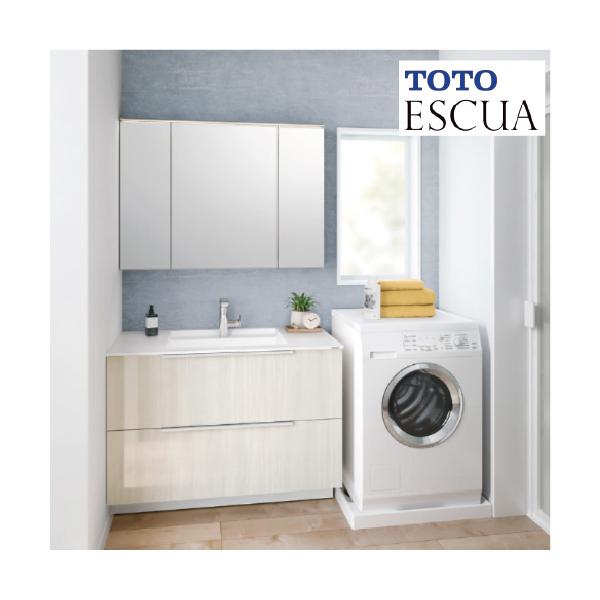 洗面化粧台 エスクア 間口1050mm TOTO [ESCUA23] ミラーキャビネット