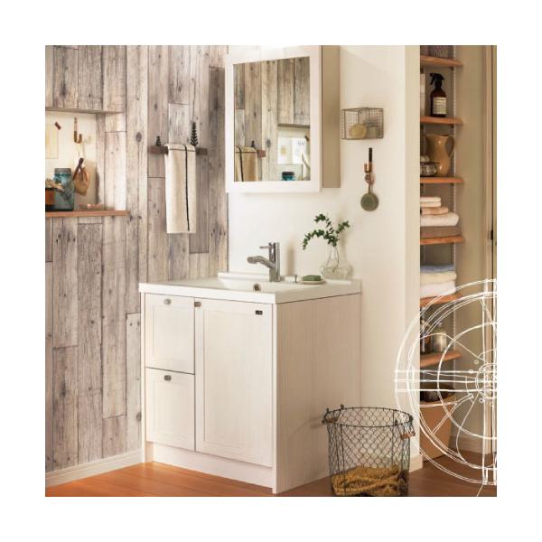 洗面化粧台 無垢の木の洗面化粧台 ウッドワン WOODONE [NZ30-775] 間口