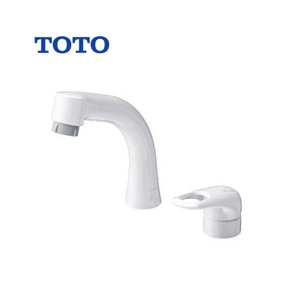TOTO 洗面水栓 シングル混合水栓 [TLS05301J] エコシングル ハンドシャワー