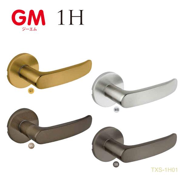 GMレバーハンドル 空錠 丸座 TXS-1H01 バックセット51mm or 60mm 扉厚30-36mm GT WB SB MU 長沢製作所