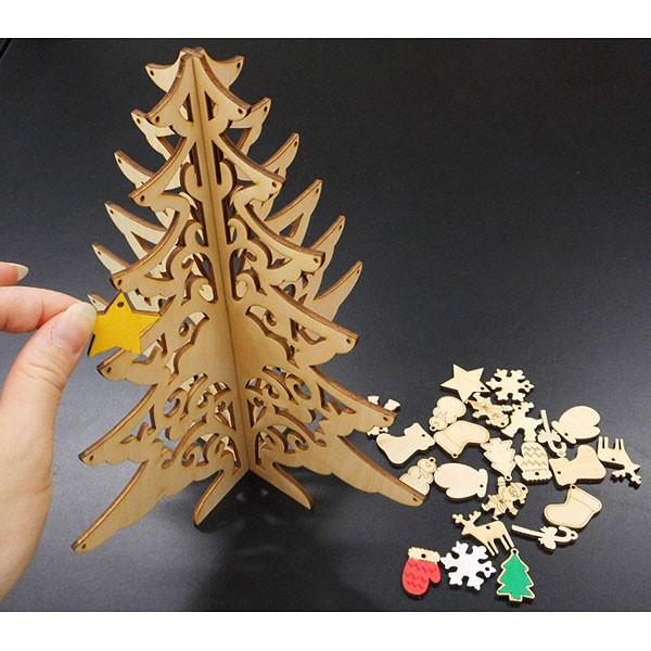 木製お絵かきクリスマスツリー作成キット メール便可 No お絵かき 手作り工作キット専門店 通販 Yahoo ショッピング