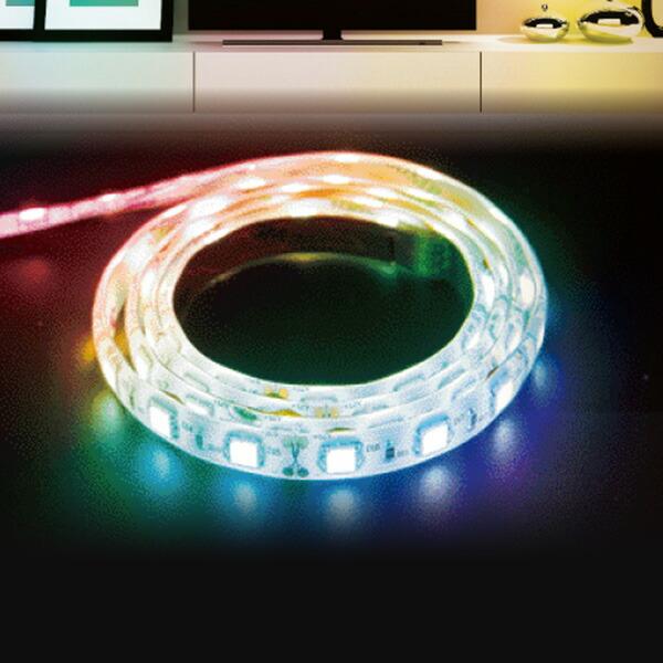 インテリアテープライト スターターキット Ledテープライト 1m Rgb Rainbow Rgb Ledテープライト 間接照明 照明テープ ライトテープ Led くらしのeショップ 通販 Paypayモール