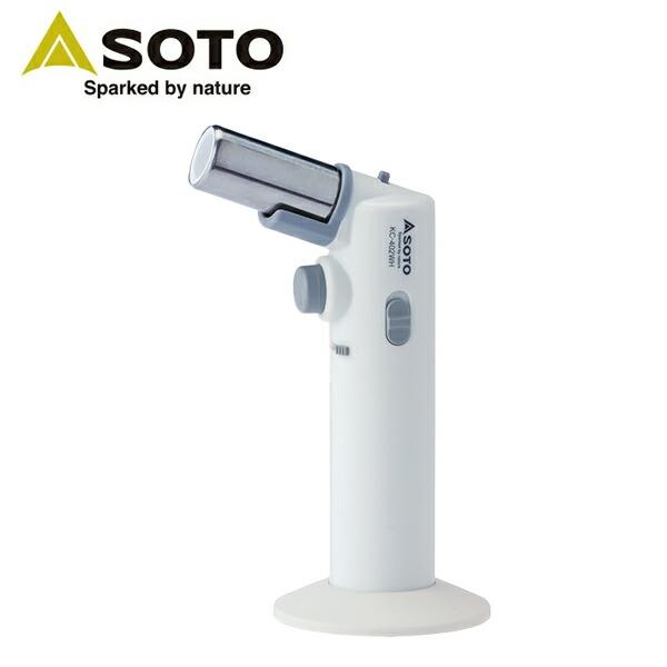 【送料無料】SOTO ソト 炙りマスタープチ 充てん式トーチ 火力調整 KC-402WH本体サイズ長さ10×幅7×高さ16.2cm重量：202g (本体のみ)仕様●原産国：中国商品説明●発熱量：0.58kW (500kcal/h)●ガス消費...