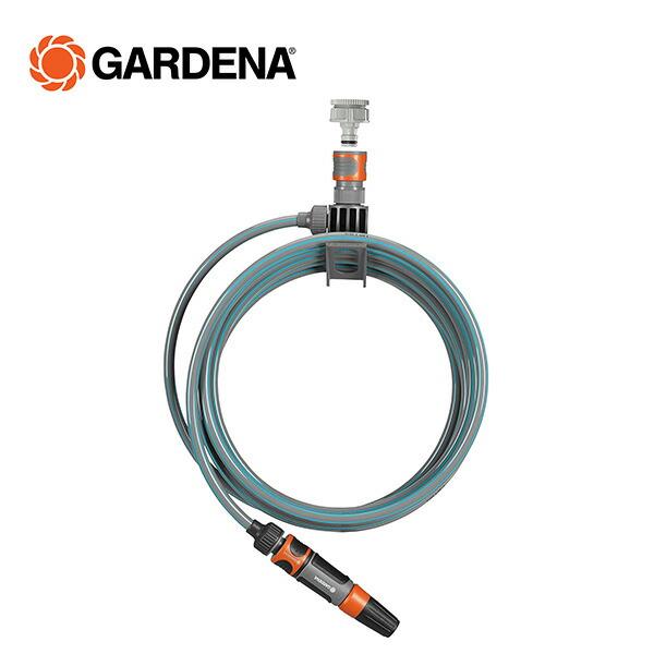 他サイト： ホース ホースリール 7.5m 散水ホース 洗車ホース 水撒きホース テラススパイラルホース ブラケット 洗浄用ノズル付 18401-20 967089301ガルデナ GARDENAの商品画像