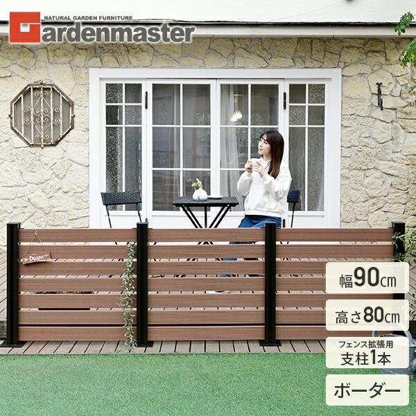 フェンス Diy おしゃれ 人工木 ボーダー 幅90cm 高さ80cm フェンス拡張 アルミ支柱追加用1本 Kmfs 801 Wpc1x4 8br 7 くらしのeショップ 通販 Paypayモール