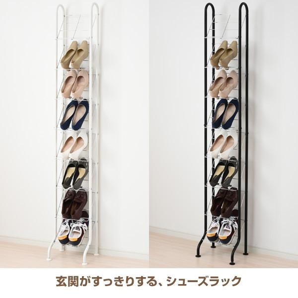 くらしのeショップ シューズラック スリム 靴箱 下駄箱 30 収納 シューズボックス 斜め 薄型 靴 棚 スチール製 SR306R