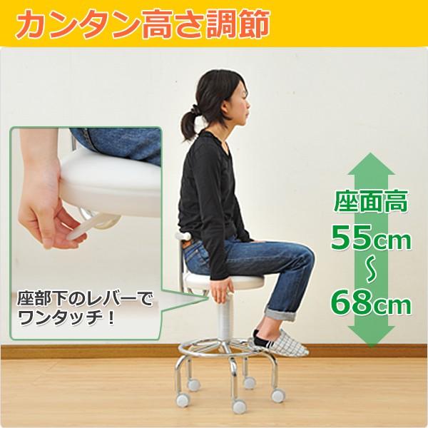カウンターチェア 合成皮革 キャスター バーチェア キッチンチェアー キャスター付き 回転椅子 回転チェア CB-172(W) /【Buyee】 カウンターチェア 合成皮革 キャスター バーチェア キッチンチェアー キャスター付き 回転椅子 回転チェア CB-172(W) /【Buyee】