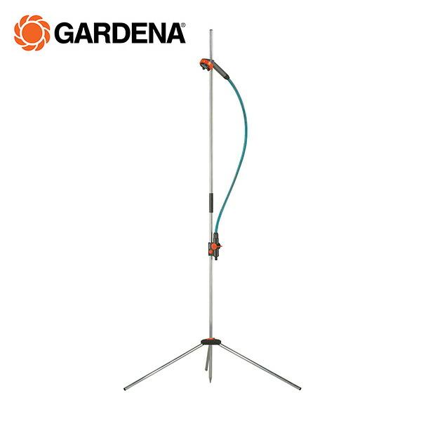 【送料無料】ガルデナ GARDENA 屋外シャワー ガーデンシャワー アウトドアシャワー 00960-20本体サイズ使用時：幅90.5×奥行10×高さ最大220cm 重量1.74kg材質スチール、プラスチック、PVC商品説明●取り外し可能な...