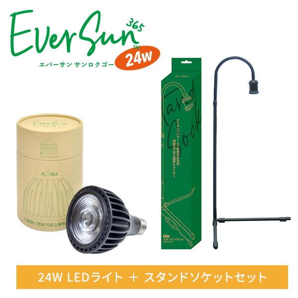 エバーサン365 24W EverSun365 ゼンスイ ＋BRIMソケット付き 24w 植物育成専用ライトセット　EverSun365 植物育成LED 管理80 送料無料 その他