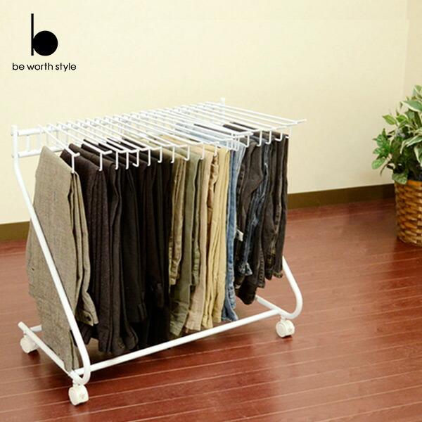 スラックスハンガー 3s 3043 ホワイト スラックス収納 スラックス掛け スラックスワゴン ズボン掛け くらしのeショップ 通販 Paypayモール