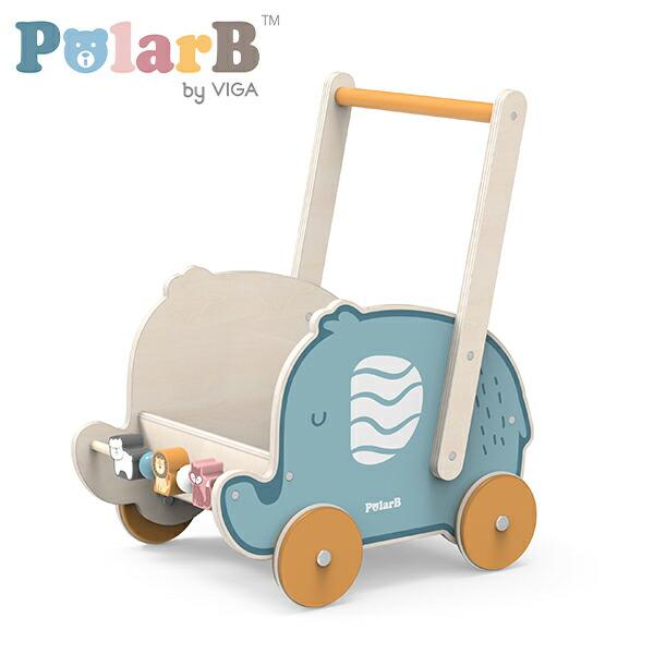 【送料無料】ポーラービー Polar B バギー 手押し車 エレファントバギー対象年齢：12か月から TYPR44031本体サイズ幅35×奥行27×高さ42.5cm　重量1.42kg材質天然木化粧合板、天然木、 MDF、鉄、シリコーン仕様●...