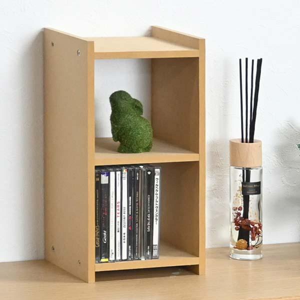 オープンラックスリム2段 CD 収納 DVDラック オープンラック シェルフ