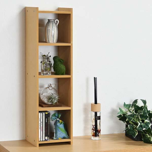 オープンラックスリム4段 CD 収納 DVDラック オープンラック シェルフ