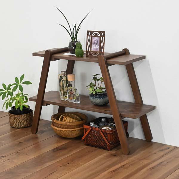 新品】お洒落天然木オープンラック 収納アウトレット