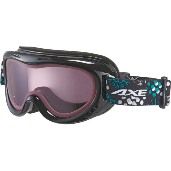 アックス AXE ゴーグル AX260-WD キッズ ジュニア レディース ダブルレンズ メガネ対応 ヘルメット対応 10歳以上対象 紫外線 スノーボード ウィンタースポーツ  AX260WD BK　スキー　コンパクトなフレームに、明るさと...