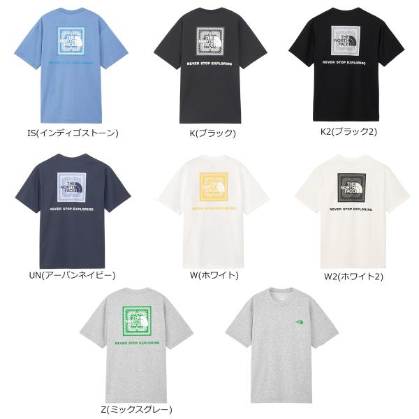 ザ・ノース・フェイス THE NORTH FACE ショートスリーブバンダナスクエアロゴティー メンズ 半袖 Tシャツ 速乾 トップス バックプリント おでかけ 春