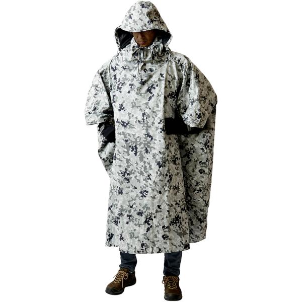遮光ポンチョ プロモンテ PUROMONTE アンアクター 陸自迷彩 陸上自衛隊 迷彩ポンチョ】プロモンテ スーパー遮光 インスポーツ 陸上自衛隊 防水