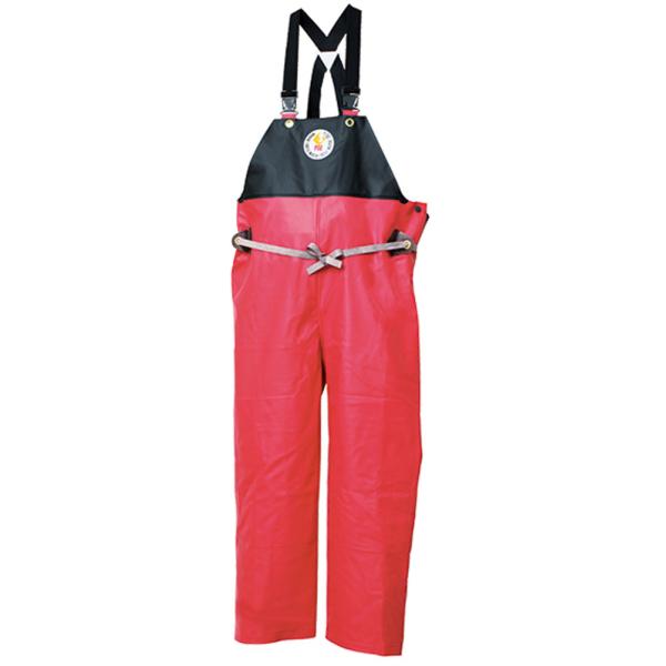 ロゴス LOGOS アウトドア ハイパーマリンエクセル プロ オーバーオール レッド M レインパンツ パンツ 防水 耐寒 水産業 遠洋・中近海作業 湾岸作業 養殖業 水産加工業  12180413 LOGOS（ロゴス） ハイパーマリンエクセル プロ オーバーオール レッド