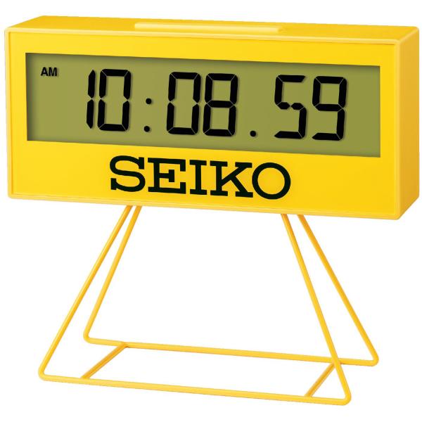 セイコー SEIKO SQ817Y SQ817Y　スポーツの感動と興奮をお気に入りの場所に飾ろう!数多くのスポーツイベントで活躍するセイコーのスポーツタイマーをモチーフにしたデジタルクロック。掛けても置いても使えるちょうどいいサイズ感です。