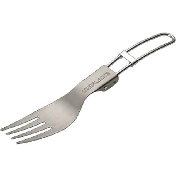 ユニフレーム UNIFLAME FDフォークTi スプーン チタニウム チタン キャンプ カトラリー コンパクト 折りたたみ 折り畳み 軽量  667958　アウトドア　フォールディングする軽量なチタニウム製。収納ケースは別売のカラカトケー...