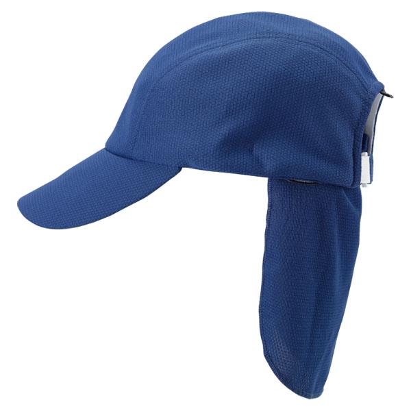 クールビット coolbit クールバイザーキャップ 帽子 2WAY 首筋保護 サンシェード付 サンシールド 疲労軽減 繰り返し使用可能 日焼けフラップ 簡単着脱 後頭部冷却 熱中症対策  CLVLF54 BLU　クールビットの日除けフラッ...