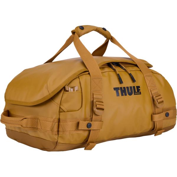スーリー THULE THULE CHASM DUFFEL 30L GOLDEN 3205213　THULE CHASM は、短期の旅行や数日にわたる冒険に最適な、トランクやルーフボックスに放り込むことができる頑丈なダッフルバッグです。