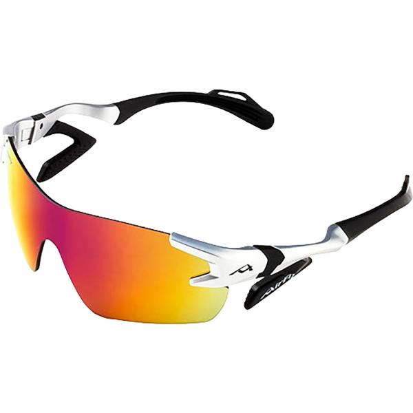 エアフライ Airfly 鼻パッドのないスポーツサングラス AF-301 C-32 Lサイズ SILVER 反射防止コート 熱中症対策 UVカット率99以上 視界広い ゆったり  AF301C32L エアフライ Airfly 鼻パッドのないスポーツサングラス AF-301 C-32 L
