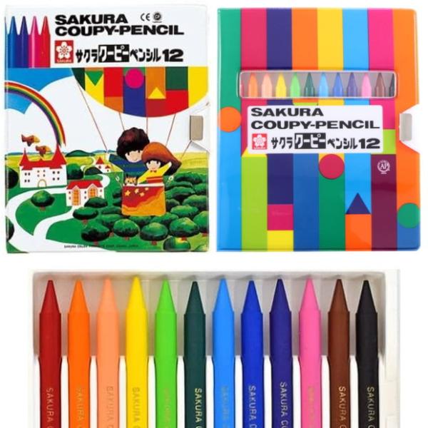 クーピーペンシル クーピー 12色 ソフトケース 色鉛筆 サクラクレパス （メール便対象商品）