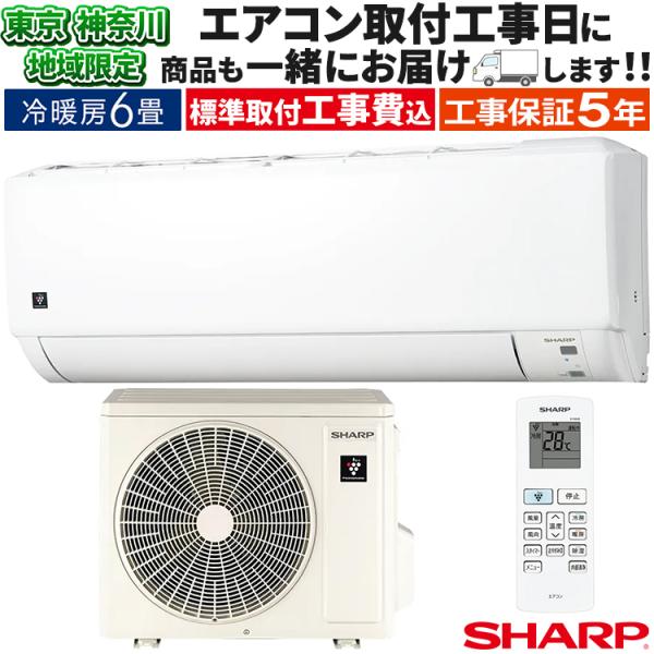 プラズマクラスター 東京 神奈川地域限定 標準取付工事費込 エアコン同