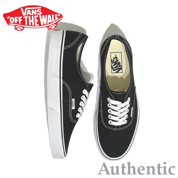 バンズ VANS オーセンティック AUTHENTIC ブラック/ホワイト　VN000EE3BLK