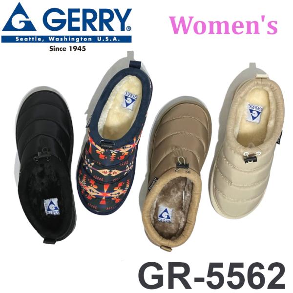 ジェリー GERRY キャンプモック レディース サボサンダル GR-5562 裏ファー アウトドア 難燃