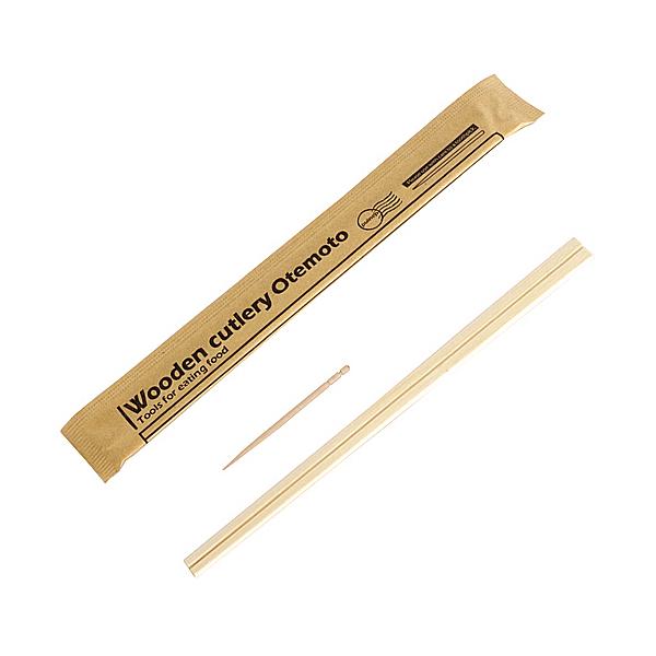 割り箸 紙（未晒し）完封箸 楊枝入 100膳