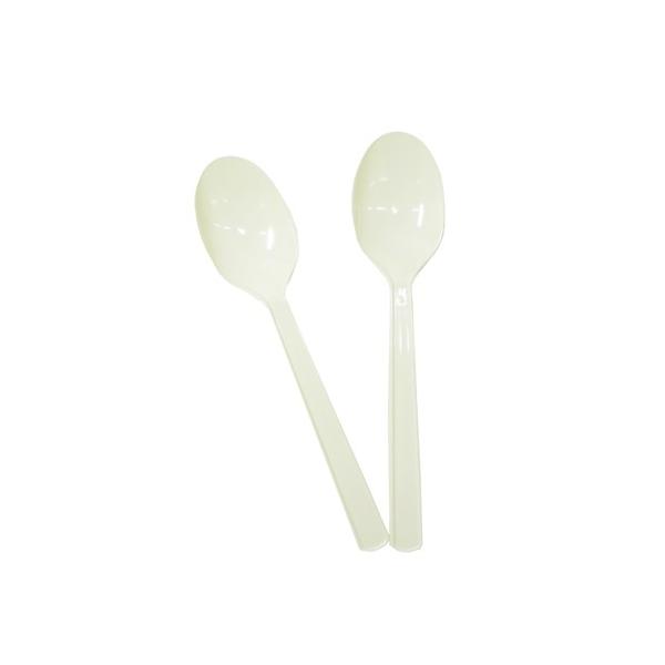 商品コード：2017512 １本あたり6.05円 ■フードコートや屋台などでよく利用されているプラスチックスプーンです。 ■1袋に裸で100本入っているので、試食などの配布の際にスムーズにセットでき個包装のように毎回ごみが出ません。 サイズ...
