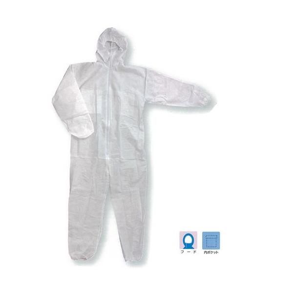 商品コード：2107072■服の上から着用することで、ホコリ等の侵入を防ぎ非常に軽くて動きやすく通気性に優れムレにくく使用後は燃やして処分できます。■視界を妨げず頭部をカバーするフード付きで非常に軽くて動きやすく2?3回は洗ってご使用でき使...