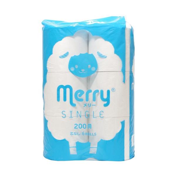 商品コード：21370711巻あたり150.34円■ムダのない芯なしソフトシングルで、長尺200m巻のトイレットペーパーです。■無漂白・薬品を必要最低限に制限してつくられ、肌に優しく使い心地の良い製品です。■ヒツジ柄の可愛いパッケージに6ロ...